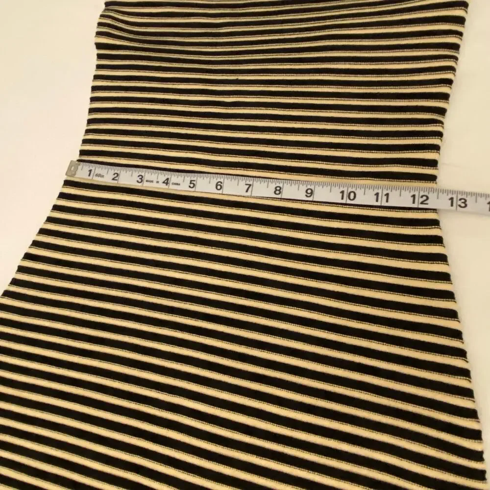 The Wolf Gang Size Small Sunmor Strapless Knit Black & Beige Maxi Dress - Picture 8 of 14